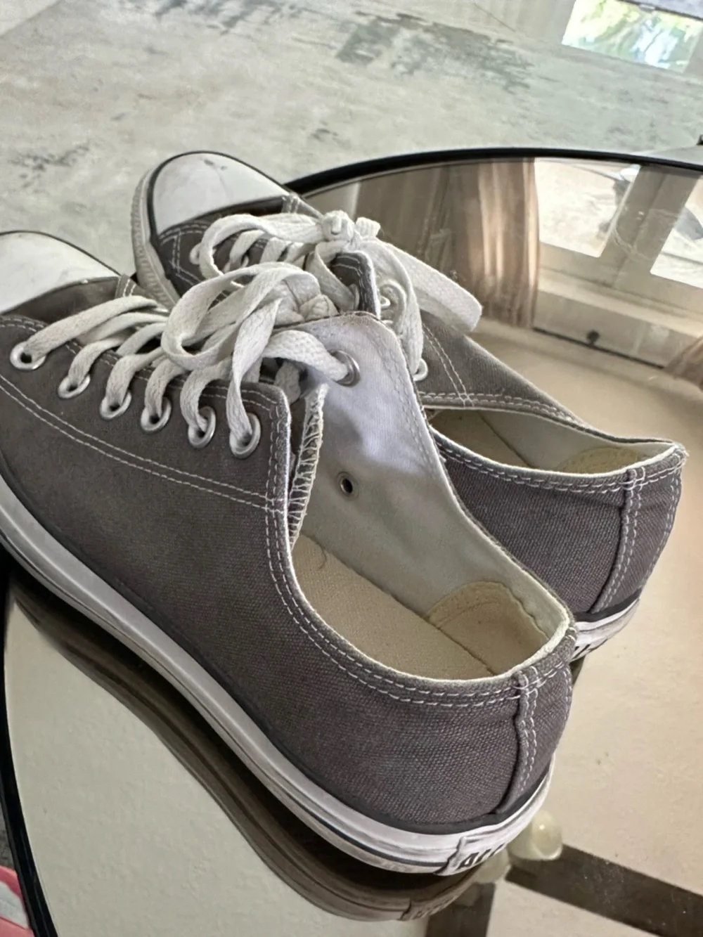 Converse All Star Low Top Gray Grey Chuck Taylor Women’s 7.5 Canvas 1J794 - Picture 6 of 9
